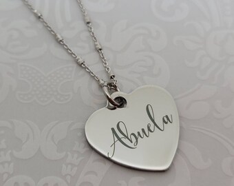 Abuela necklace  - gift for Abuela - necklace for Abuela - mother's day jewelry - Abuela jewelry