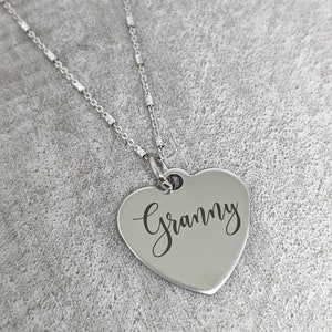 Granny necklace  - family birthstone necklace for granny - mother&#39;s day jewelry - personalized jewelry - gift for granny