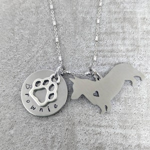 Corgi necklace - corgi gift - corgi dog jewelry - dog mom gift - gift for corgi owners - corgi charm necklace  - I love my corgi
