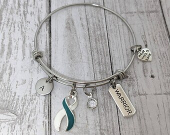 Inspired Silver Cervical Cancer Classic Support Bracelet 