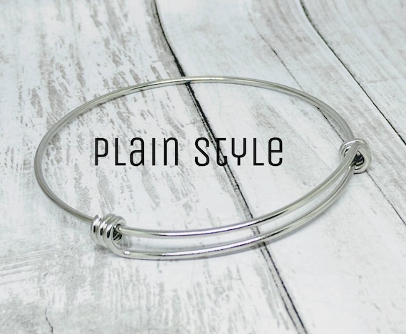 Endometriosis Support Classic Braided Silver Plated Square Charm Bracelet