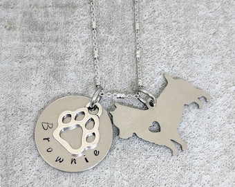 Cairn terrier necklace - dog mom gift -  Cairn terrier charm necklace - dog remembrance gift - terrier jewelry - I love my Cairn terrier