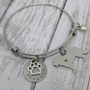 Bernese Mountain dog bracelet - Bernese Mountain gift - Bernese Mountain jewelry - dog mom gift - bangle - I love my Bernese mountain