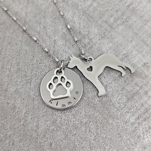 Great Dane necklace - dog mom gift - Great Dane charm necklace - dog remembrance gift - Great Dane jewelry - I love my Great Dane