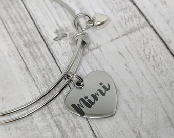 Mimi bangle bracelet - gift for mimi - mother's day jewelry - mimi jewelry