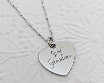 Great Grandma necklace - great grandma jewelry - birthstone necklace - gift for great Grandma - mother's day