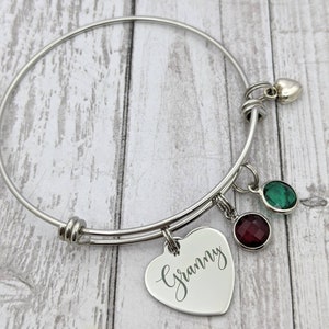 Granny bracelet - Granny birthstone bracelet - mother&#39;s day Granny gift  - gift for Granny - jewelry gift for granny