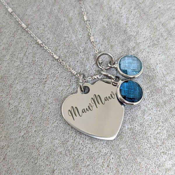MawMaw necklace - mawmaw jewelry  - gift for mawmaw - gift for grandma - mother's day gift - Christmas gift for Mawmaw