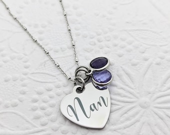 Nan Family Necklace - Etsy