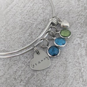 Granny bracelet - Granny birthstone bracelet - mother&#39;s day Granny gift  - gift for Granny - jewelry gift for granny