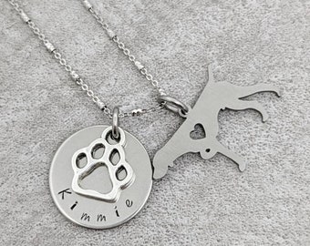 German Shorthaired Pointer necklace - dog mom gift - German Shorthaired Pointer charm necklace - I love my pointer dog - pointer dog jewelry