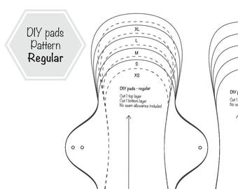 Normal Flow Menstrual Cloth Pads PDF Sewing Pattern