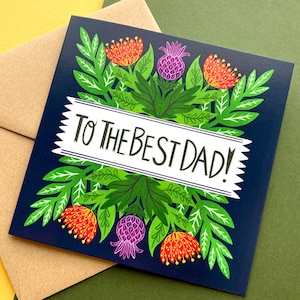 To the Best Dad Fathers Day Greeting card. image 1