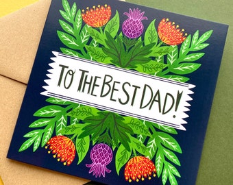 To the Best Dad! - Father’s Day Greeting card.