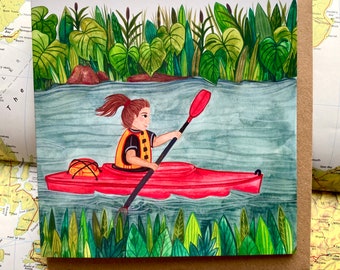 River Adventure Greeting Card