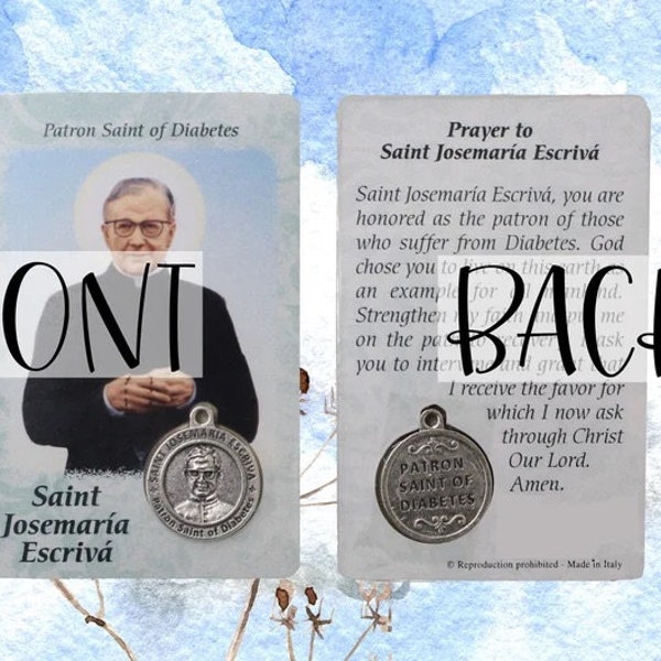 thumbnail image 2 of Silver St. Josemaria Escriva Medal - 3/4" (Patron Saint Of Diabetes) 2 of 9