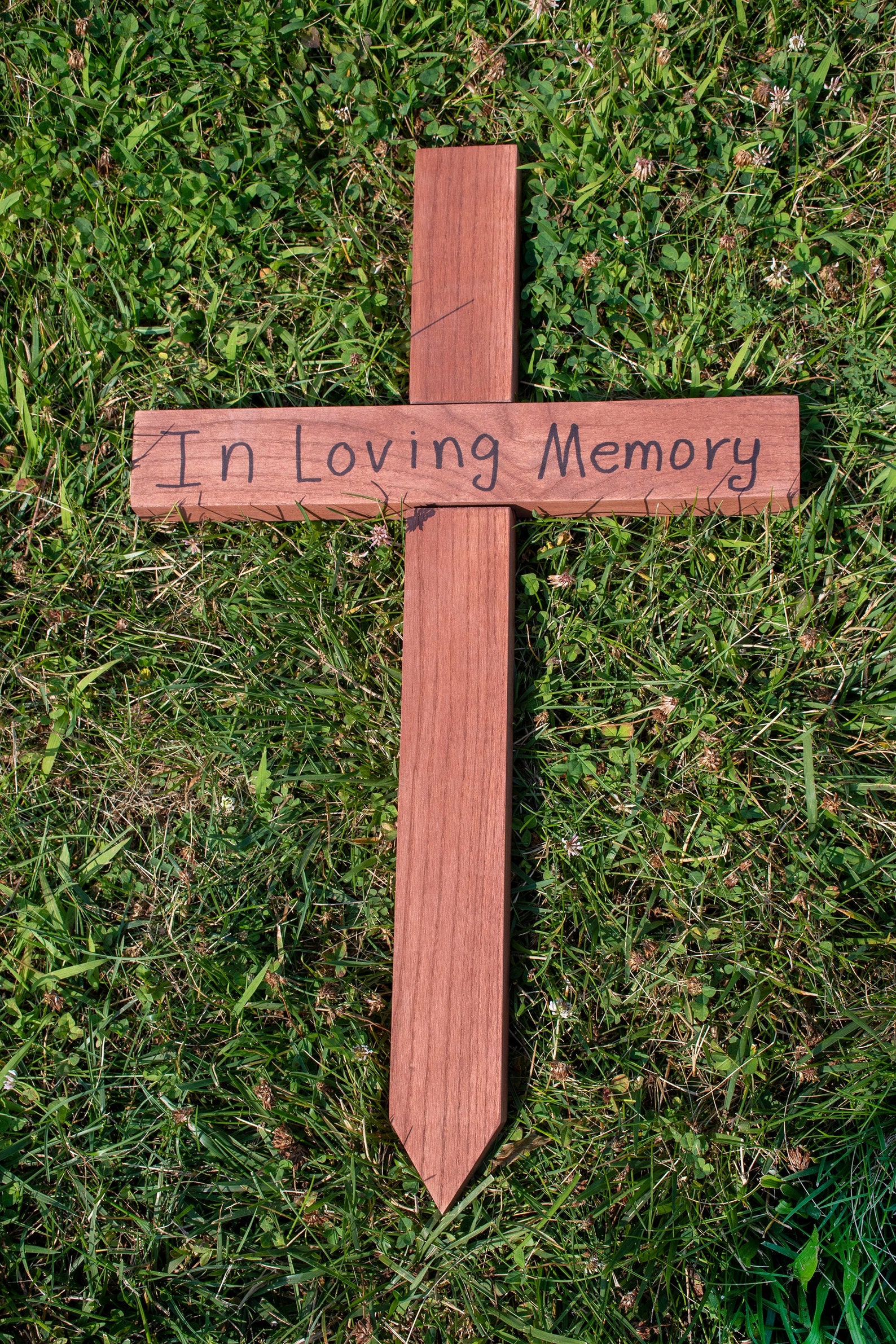 Handmade Wood Outdoor Memorial Cross 24 X 15 | Etsy