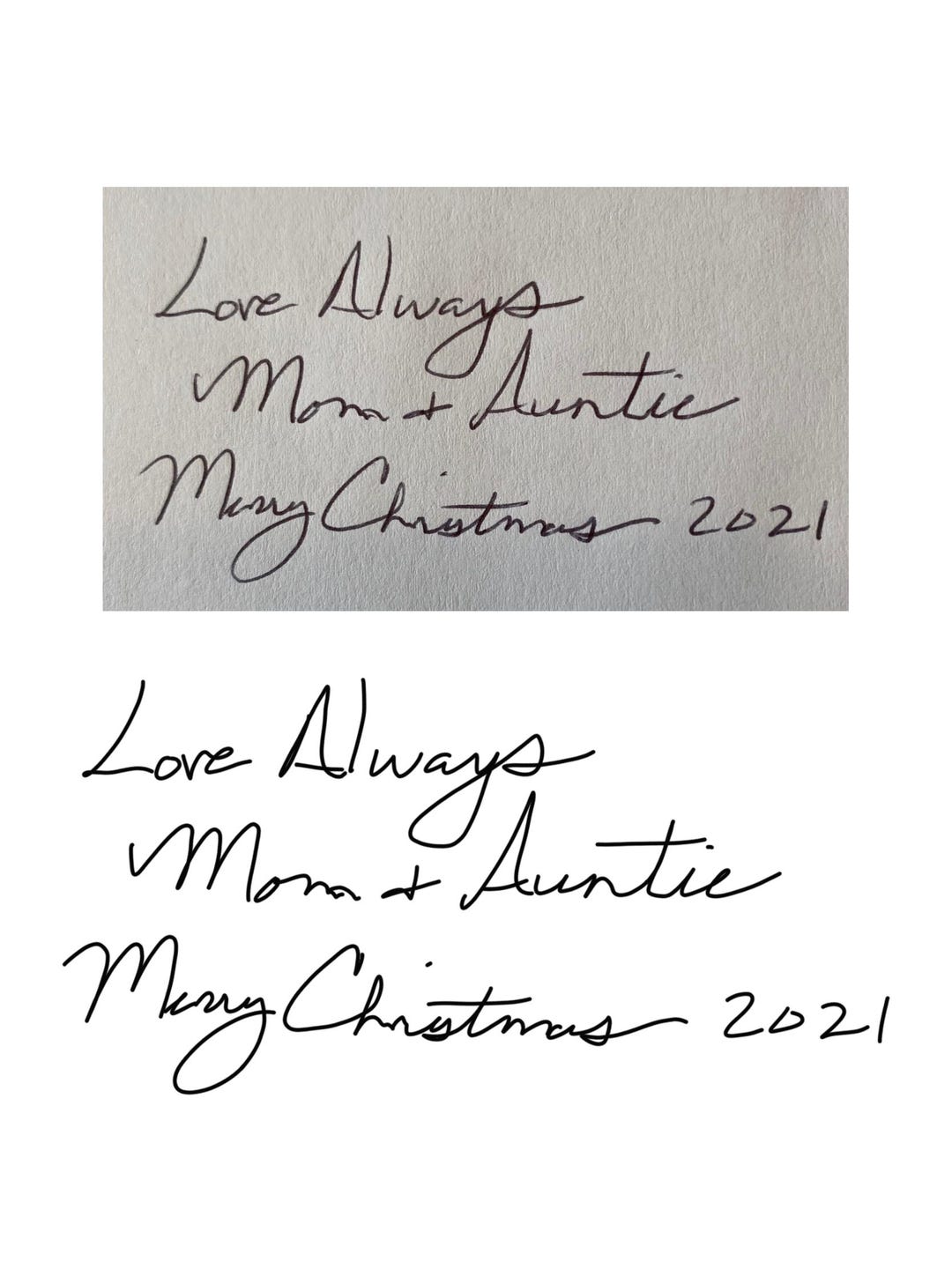 Handwriting Tracing Service, Handwriting, Handwritten Gift, Child’s ...