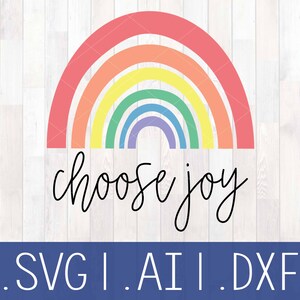 Choose Joy, Rainbow Baby, Rainbow Baby Onesie, Rainbow Playroom Decor, Rainbow Nursery Decor, Rainbow Sign, Silhouette, Cricut, Glowforge