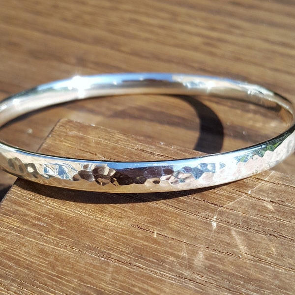 30g Hammered Silver Bangle / Silver Bangles For Women / Silver Bangle / Silver Bangles / Bangle Silver / Solid Silver Bangle / Mens Bangle