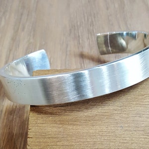 72 g satijnzilveren herenmanchet / zilveren herenarmband / zilveren herenarmband / zwaar zilveren manchet / zwaar zilveren armband / zilveren manchetarmband