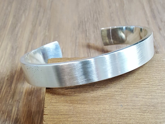 Mens heavy silver cuff best sale bracelets