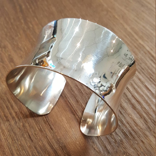 Wide Silver Bangle / Wide Silver Cuff / Silver Bangle Wide / Wide Silver Bracelet / Silver Cuff Bracelet / Cuff Bracelet Wide
