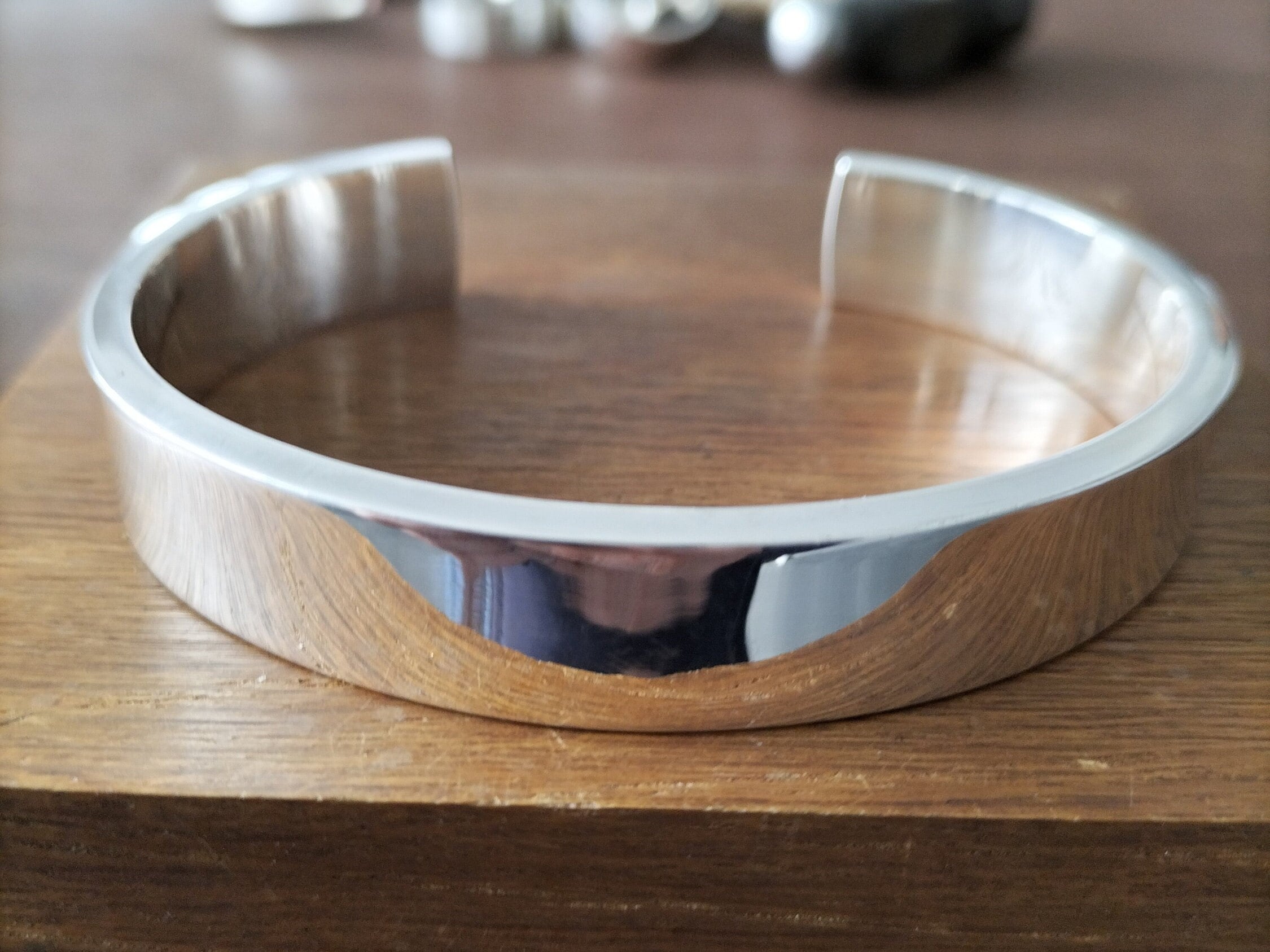 78g Heavy Silver Bangle / Mens Silver Bangle / Mens Silver Etsy