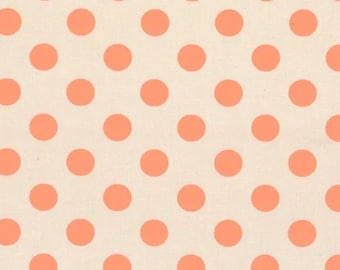 Tula Pink Lunar Pom Pom Fabric: Neon Polka Dots