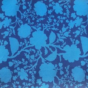 Tula Pink True Colors Wildflowers Fabric - Blue Cotton