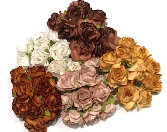 Acheter en vrac Nuances De Brun Classique Mulberry Paper Roses Cr051