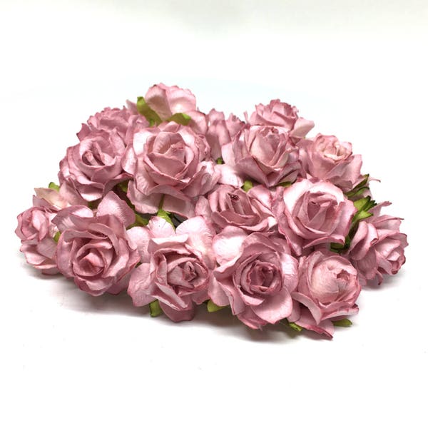 DUSKY PINK CLASSIC Mulberry Paper Roses CR021