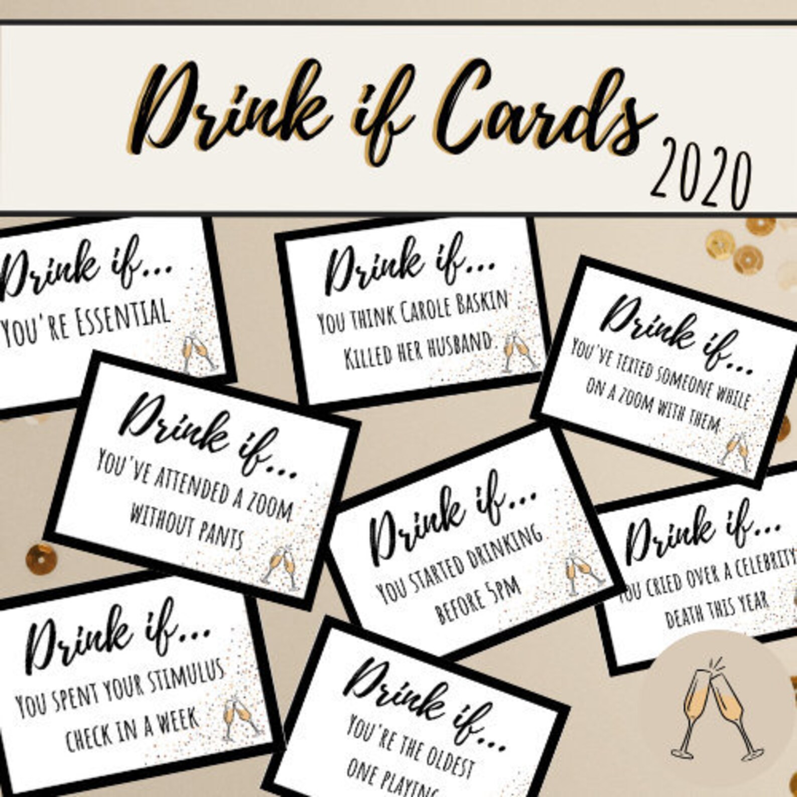 Drink If Game for New Years New Year's Eve Party Ideas | Etsy