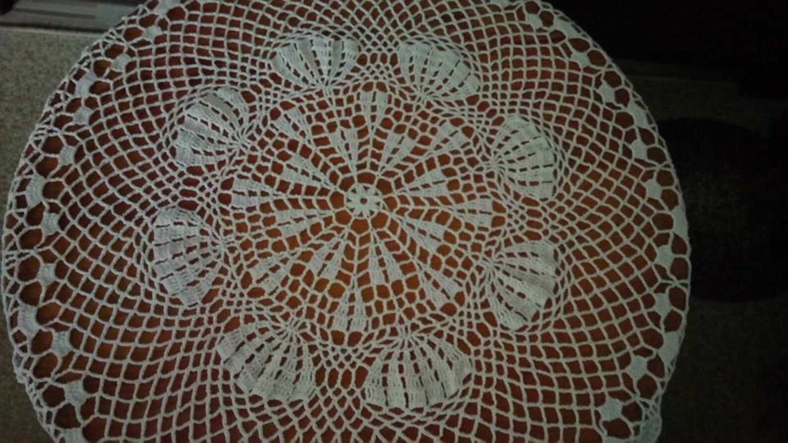 Crochet Table Clothes Round Crochet Table Cover Handmade Etsy