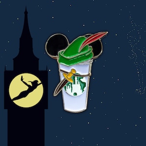 Peter pan castle coffee cup pin | tinkerbell | peterpan | peter pan pins | tink pins | lost boys pin