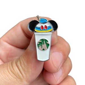 Duck castle coffee cup pin | duck pins
