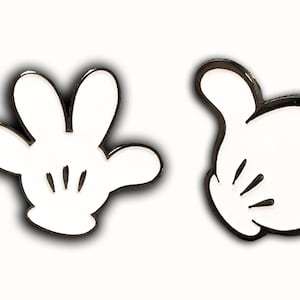 Mickey glove and thumbs up mickey ( 2 pins)