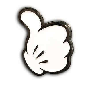 Thumbs up mickey glove pin
