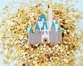 Kawaii Fairytale Cinderella Castle Hard Enamel pin