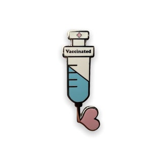 Geimpfte Anstecknadel