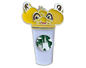 The lion king castle coffee cup pin | lion king pins | mufasa pins | nala pins | lion king accessories / timon pins | pumba pins