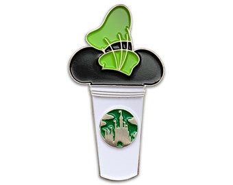 Goofy castle coffee cup pin | goofy pin | pluto pin | enamel pin