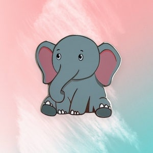 Cute baby elephant enamel pin | elephant pins | animal pin | cute pins | elephant pins