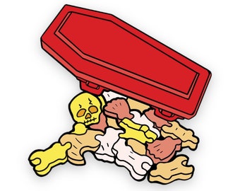 Skeleton Candy Enamel Pin -Pre ORDER| Halloween pin | skeleton enamel pin | candy pin | nostalgia enamel pin