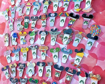 Castle coffee cup pins  (various styles)