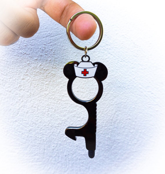 Bottle Opener Keychain Touchless Keychain Wholesale Nurse Door