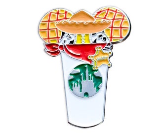 Woody castle coffee cup pin | toy story pins | buzz pins pins | toy story 4 pins