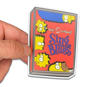 Sing the blues cassette sticker / calcomanía / juego de mesa dye cut / board game pins / calcomanía / dye cut sticker / vinilo sticker