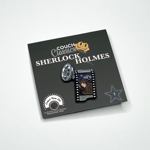 Sherlock holmes enamel pin | detective pins | sherlock pin | couch classics pin | private eye | movie pins
