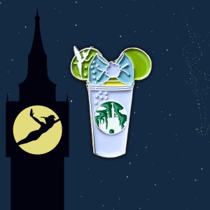 Copo de café do castelo de Tinkerbell de <br> Crie Seu Próprio Produto! sininho | peterpan | Peter Pan de <br> Entrega Rápida? alfinetes de tink | broche de meninos perdidos